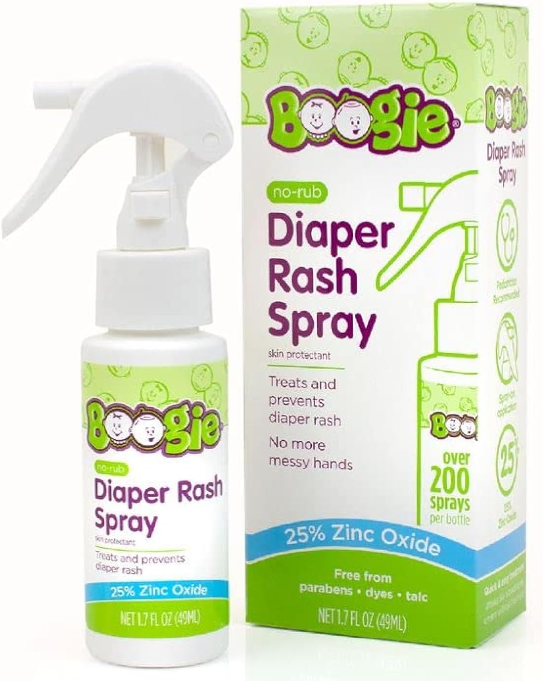 Diaper Rash Cream Spray by Boogie Bottoms
