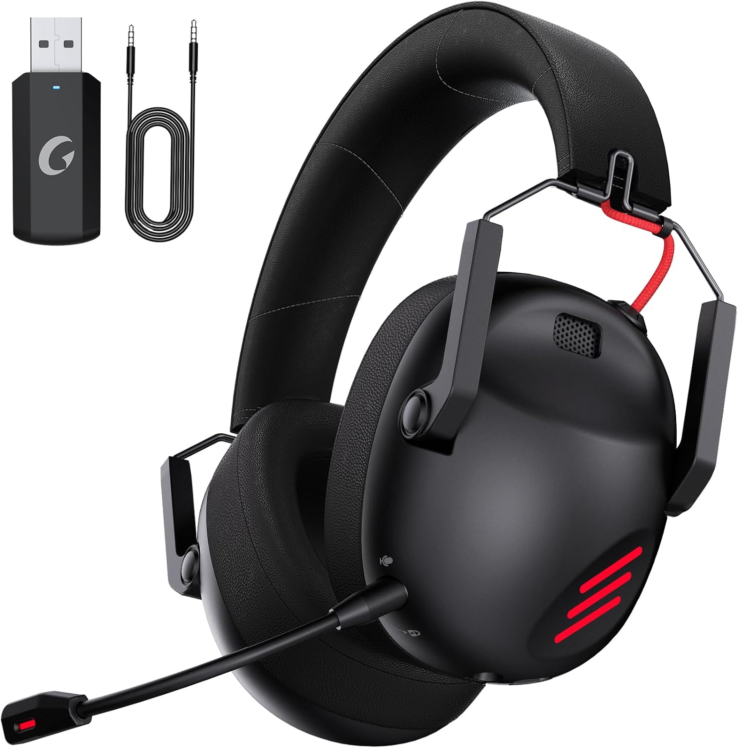 KAPEYDESI Wireless Gaming Headset for PC, PS5