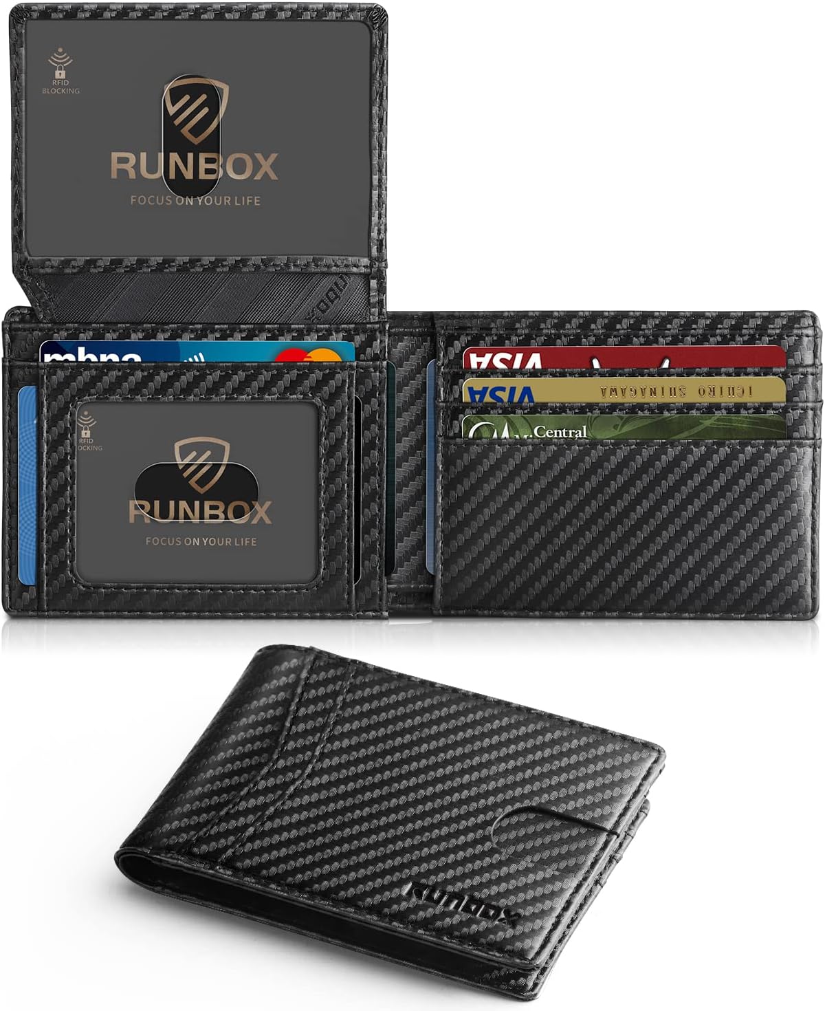 RUNBOX Men’s Wallets 15 Card Holder