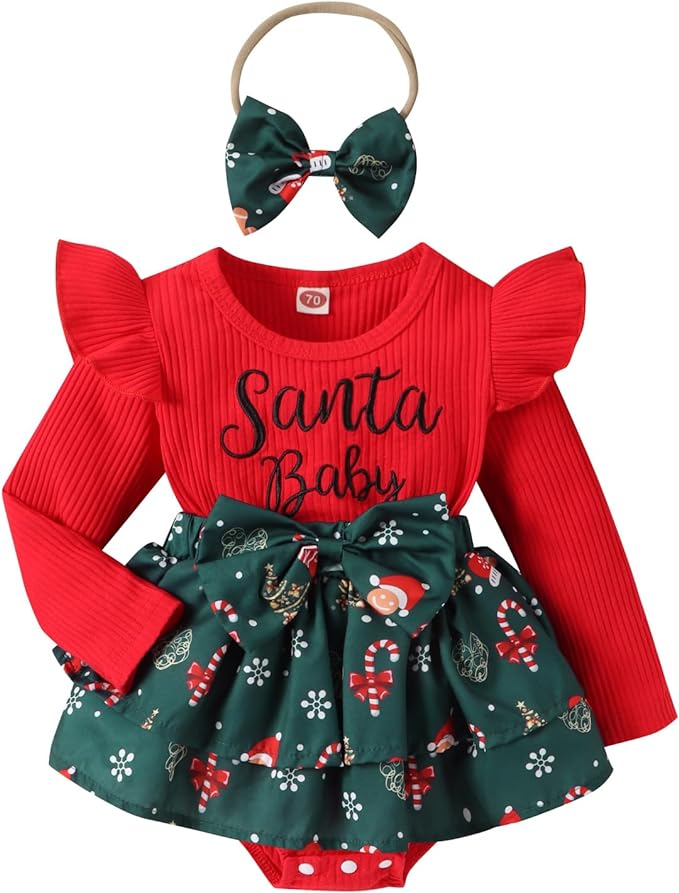 Molgkyo Infant Baby Girl Christmas Outfit