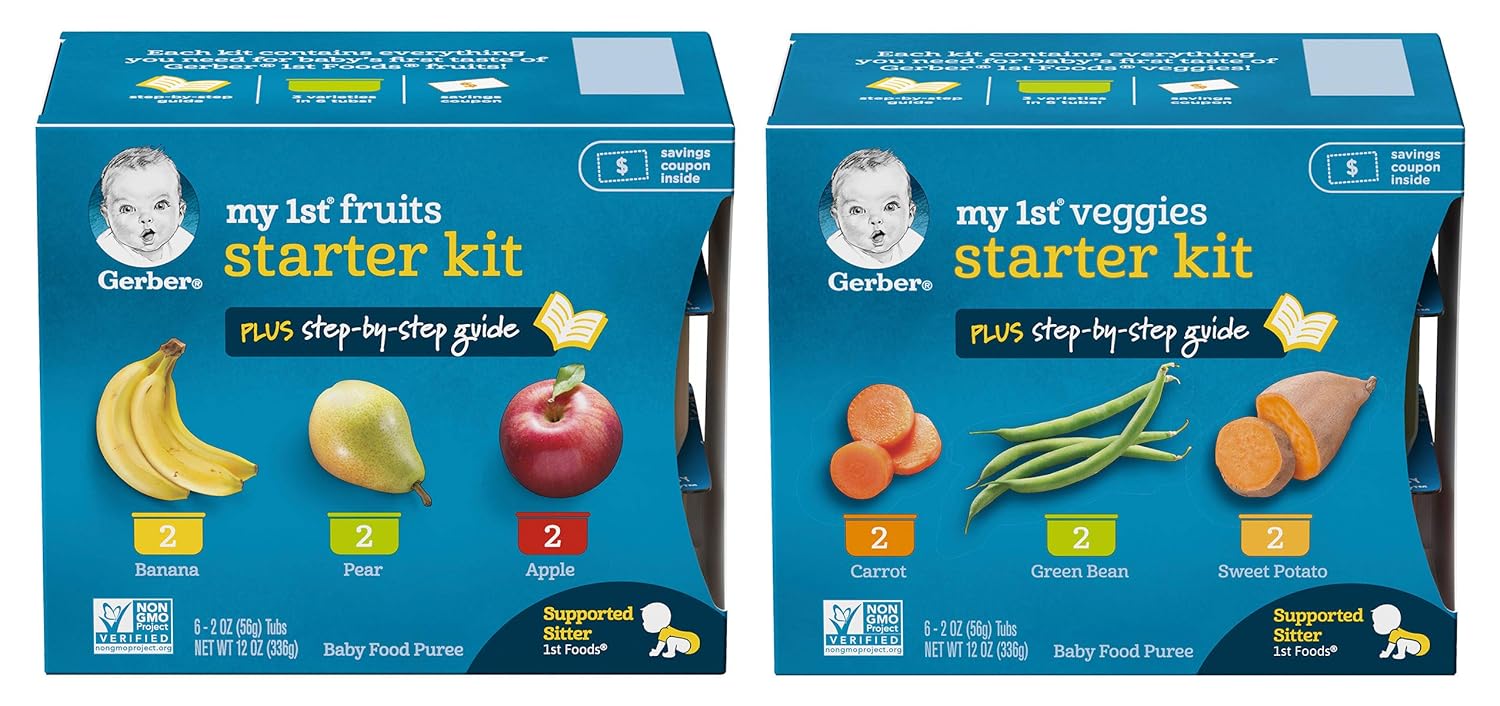 Gerber Organic Baby Food Starter Kit Variety Pack