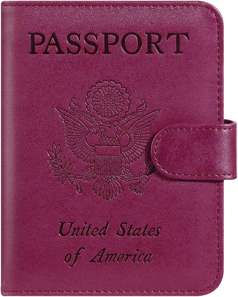 Passport Holder Cover Wallet RFID Blocking Leather Card