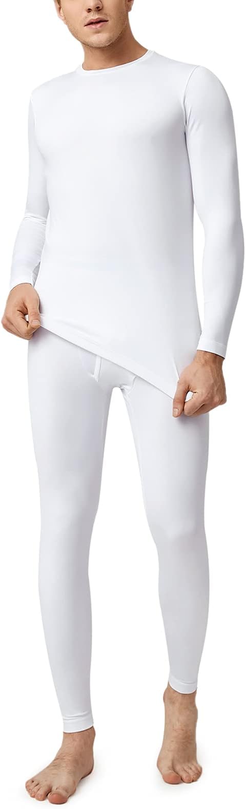 LAPASA Men’s Thermal Underwear Set Soft Fleece Lined Long Johns