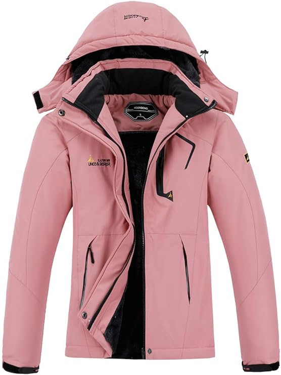 MOERDENG Women’s Waterproof Ski Jacket Warm Winter Snow Coat