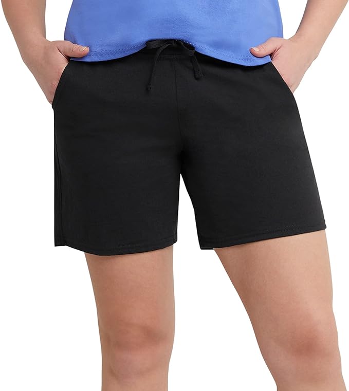 Hanes Women’s Jersey Pocket Shorts