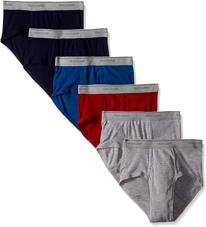 Fruit of the Loom Men’s Tag-Free Cotton Briefs