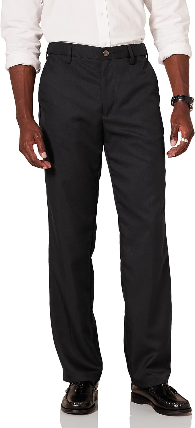 Amazon Essentials Men’s Classic-Fit Expandable-Waist Flat-Front Dress Pant