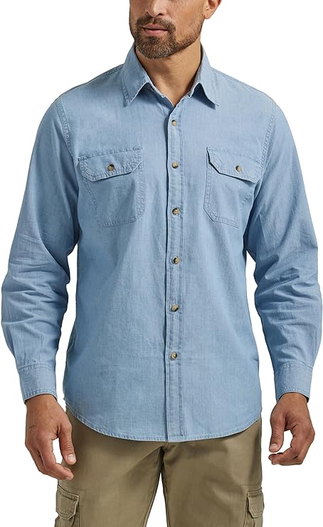 Wrangler Authentics Men’s Long Sleeve Classic Woven Shirt