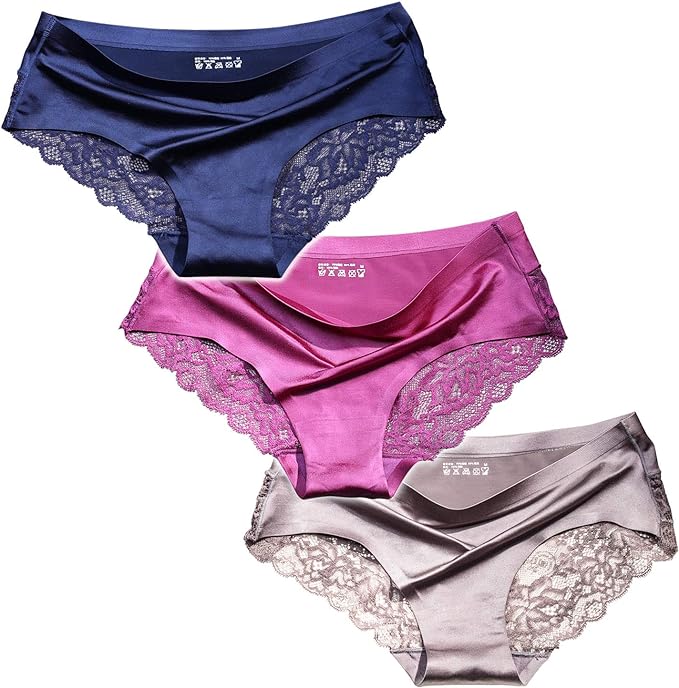 Sexy Lace Underwear for Women Frozen Silk Seamless Panties