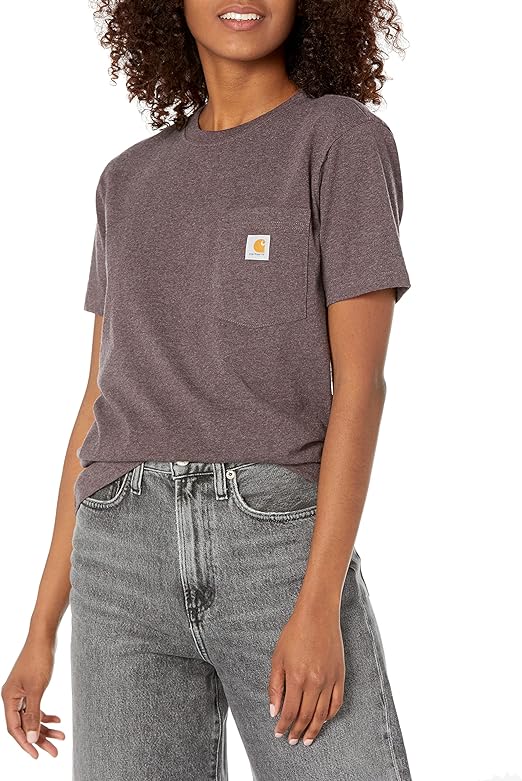 Carhartt Women’s Loose Fit Heavyweight Short-Sleeve Pocket T-Shirt