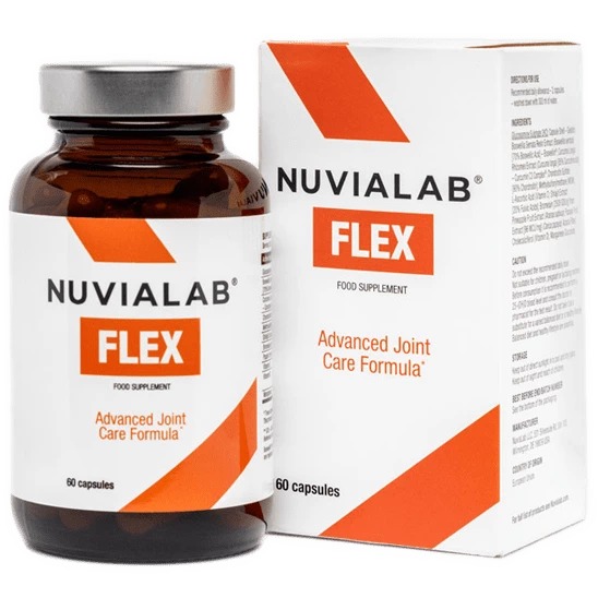 NuviaLab Flex is a multi-ingredient food supplement that supports joint health