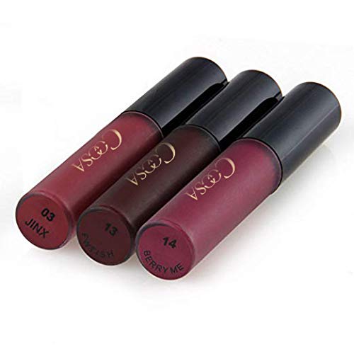 COOSA 3PCS of 3 Colors Madly MATTE Lipstick