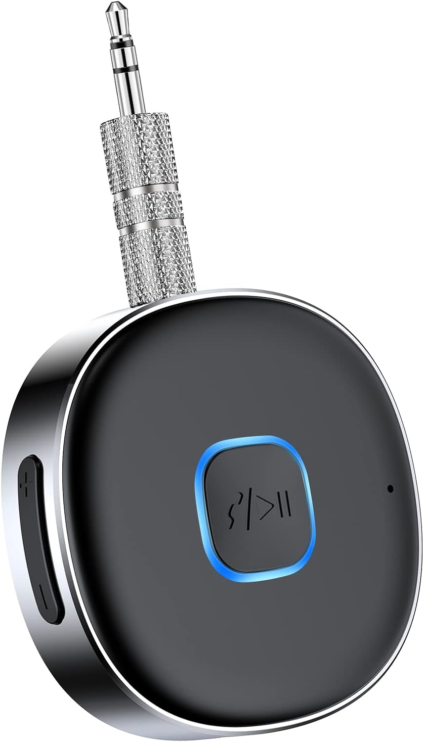 Bluetooth Aux Receiver , Portable 3.5mm Aux Car Adapter
