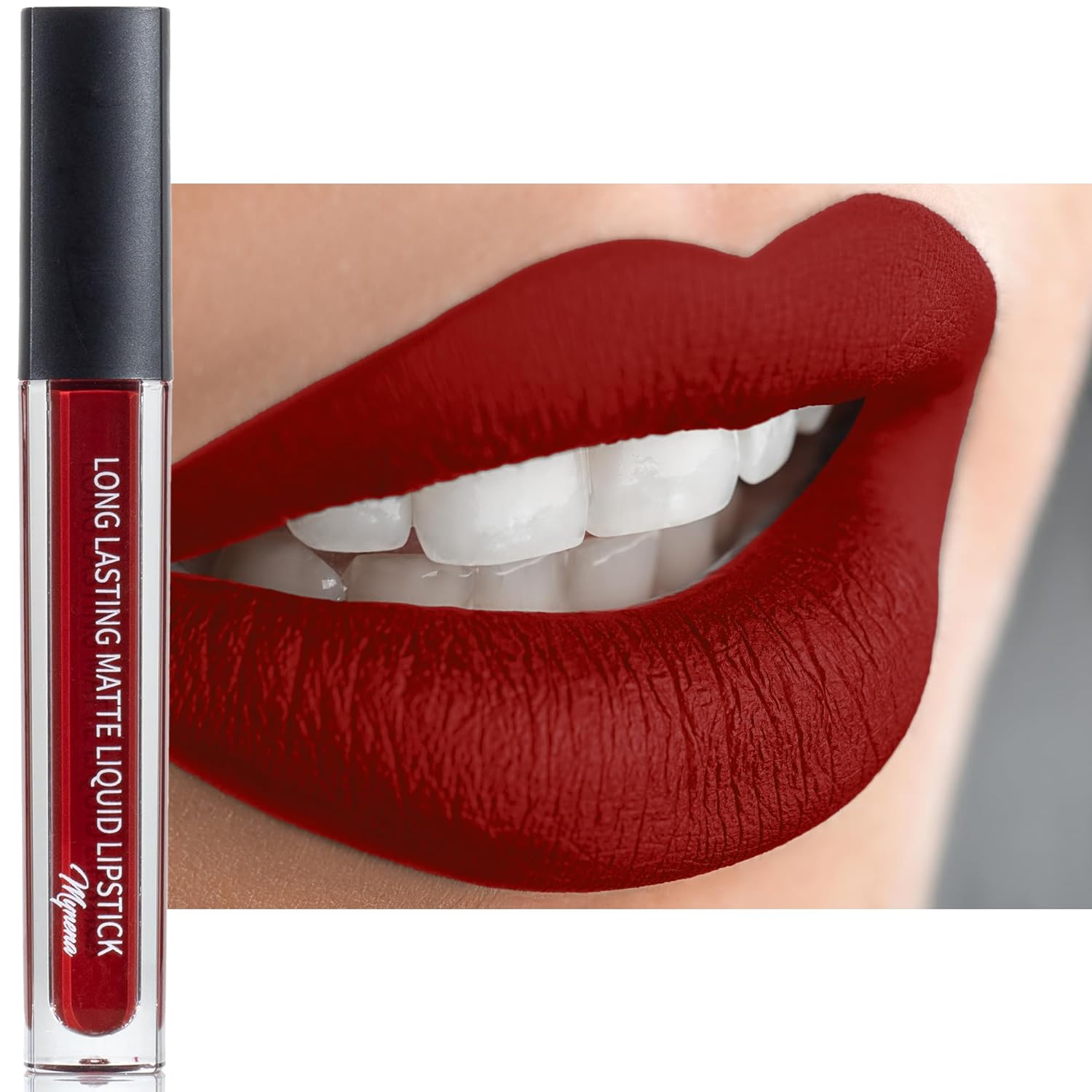 Mynena Red Lipstick Matte Kissproof Waterproof Lightweight Lip