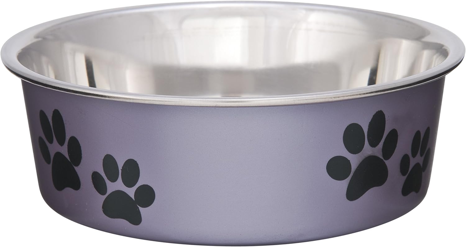 Loving Pets – Bella Bowls – Dog Food Water Bowl No Tip Stainless Steel Pet Bowl