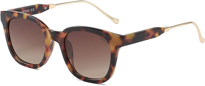 SOJOS Classic Square Polarized Sunglasses for Women Men